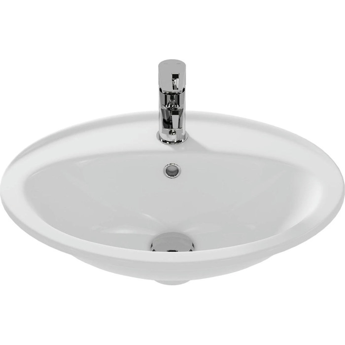 Раковина на столешницу Cersanit Calla 54 1 отв., белый, Сорт1 круглая (S-UM-Cl/1-w)