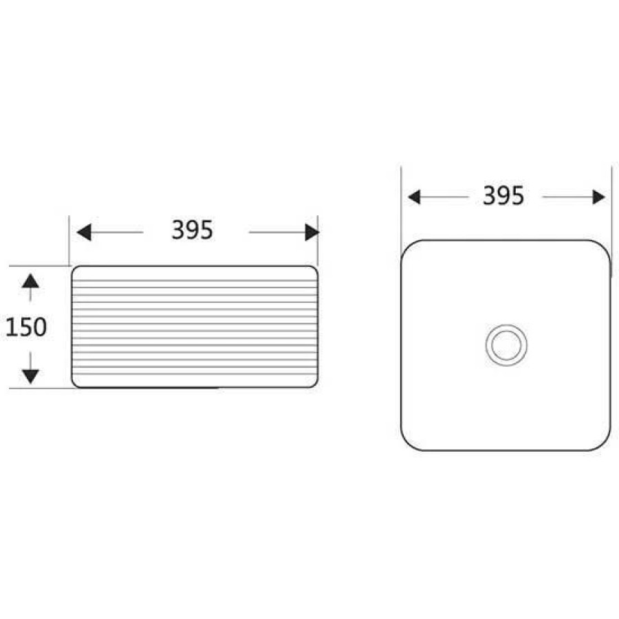 Раковина накладная BelBagno 40х40 BB1421