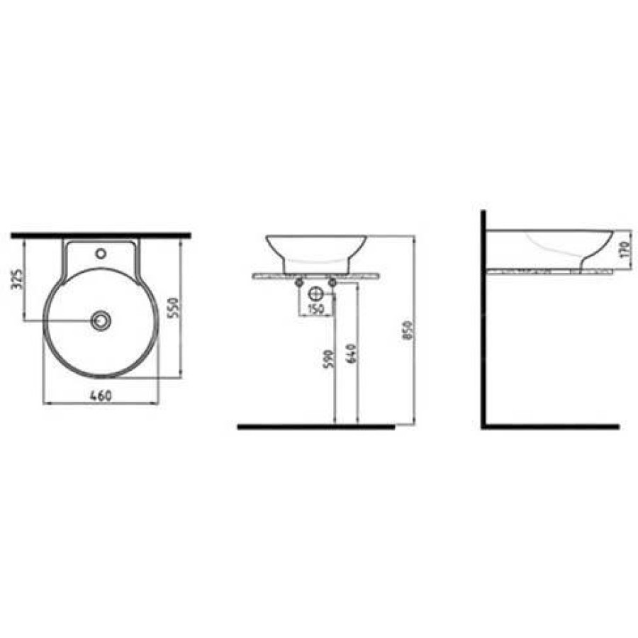 Раковина Bien Harmony HRLG04601FD1W3000