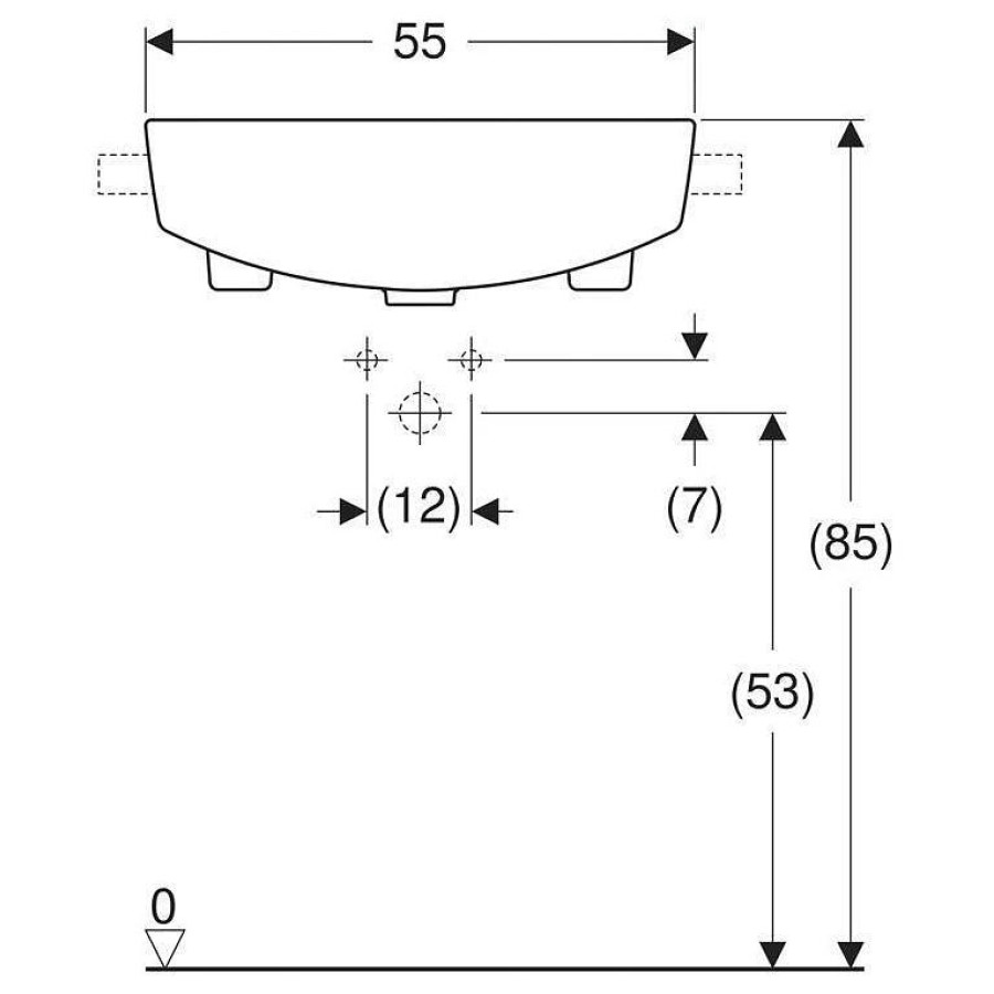 Раковина Geberit VariForm 55x45 500.681.01.1