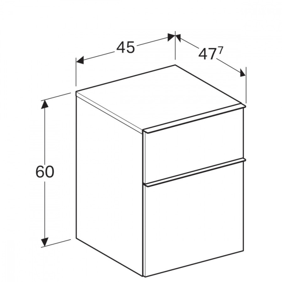 Шкаф Geberit iCon 841047000 светлый дуб