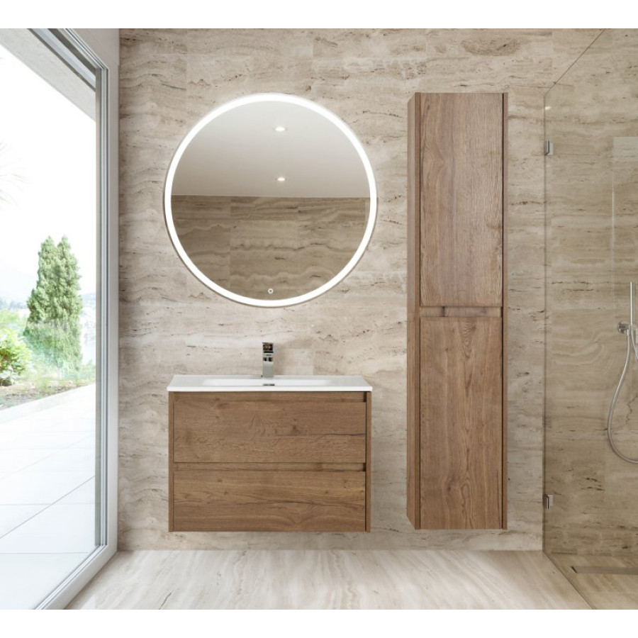 Шкаф-пенал BelBagno Kraft KRAFT-1600-2A-SC-RT-L 33 подвесной, Rovere Tabacco