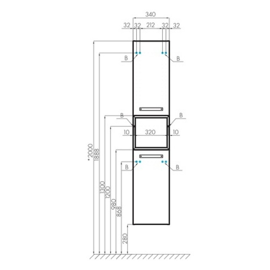 Шкаф Aquaton Лофт Фабрик 1A242803LTDY0 34 дуб кантри