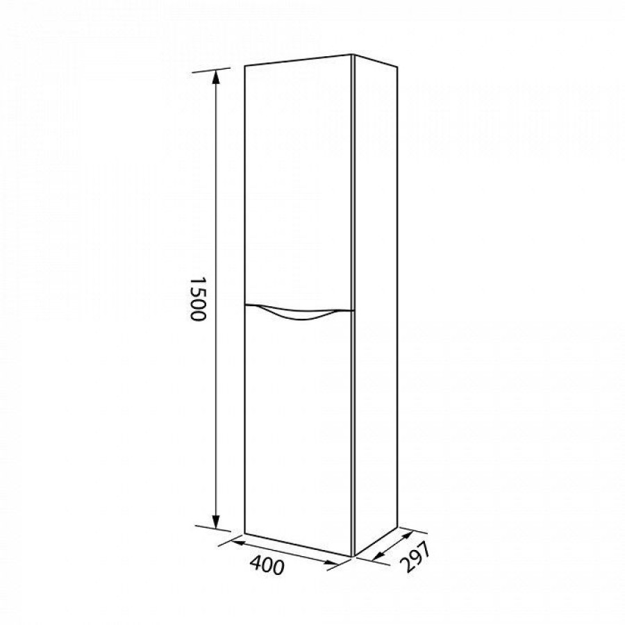 Шкаф-пенал IDDIS Cloud CLO40W0i97 белый