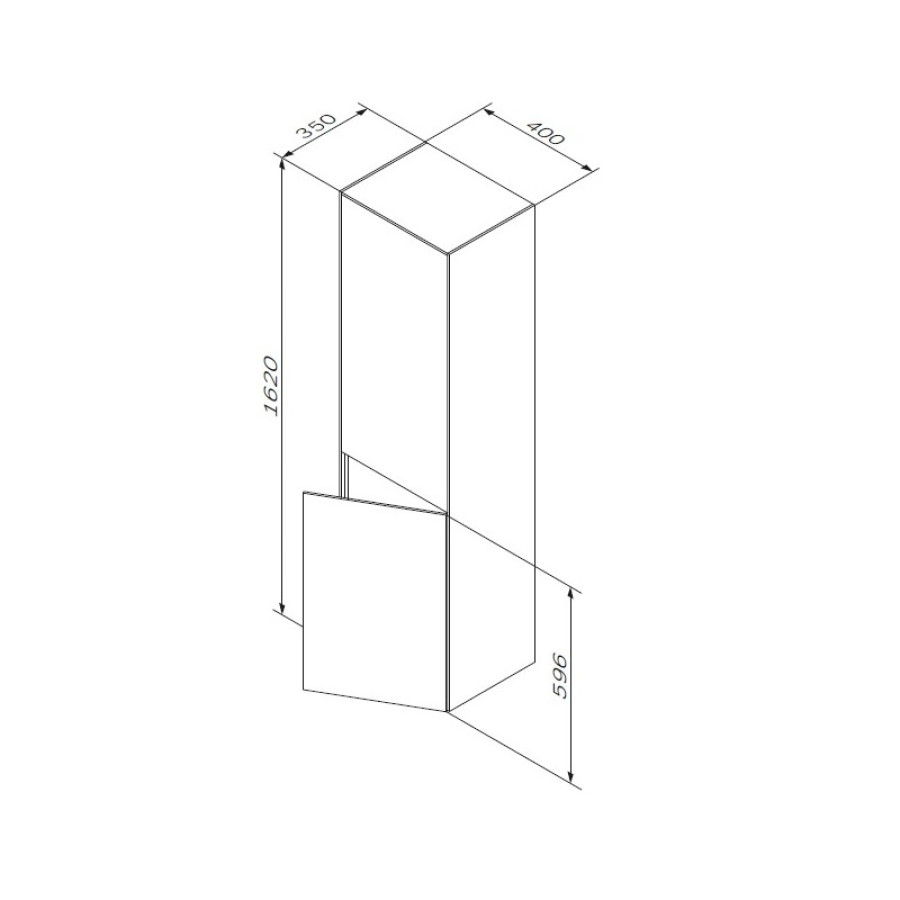 Шкаф-пенал Am.Pm Inspire V2.0 M50ACHX0406GM 40 графит матовый