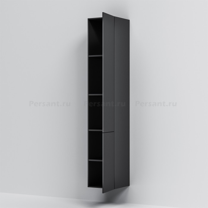 Шкаф-пенал Am.Pm Gem M90CHR0306BM 30 R черный матовый TOTAL BLACK