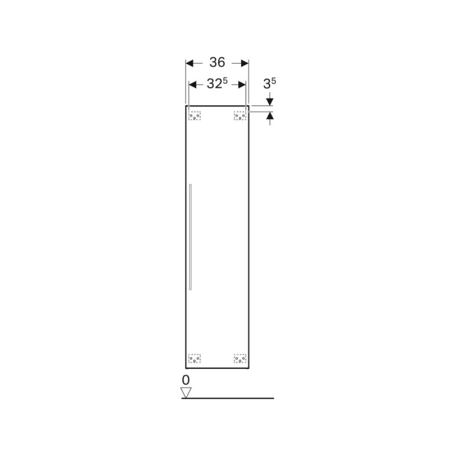 Шкаф-пенал Geberit iCon 840150000 белый