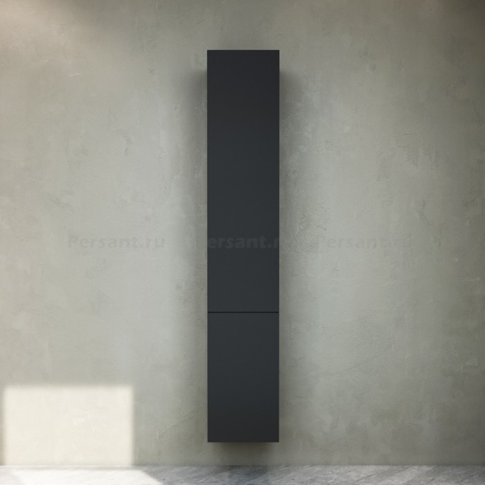 Шкаф-пенал Am.Pm Gem M90CHR0306BM 30 R черный матовый TOTAL BLACK