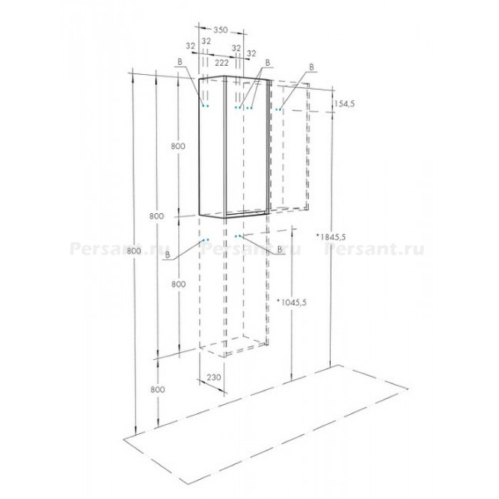 Шкаф Aquaton Марти 1A270203MY010 35 белый глянец/дуб эндгрейн