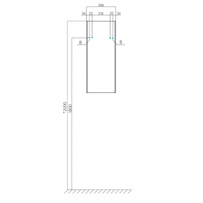 Шкаф Aquaton Асти 1A262903AX010 35 белый/ясень шимо