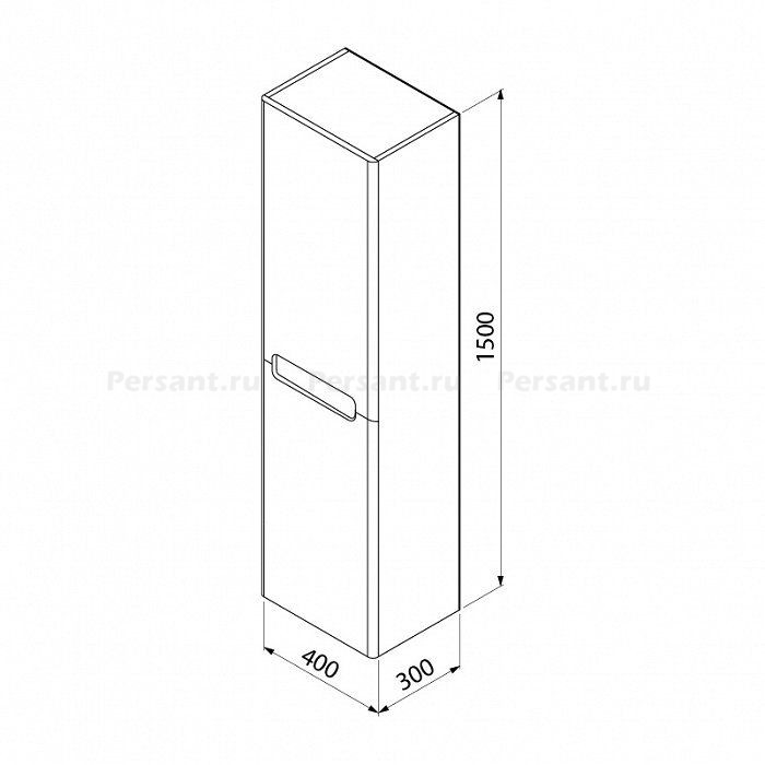 Шкаф-пенал IDDIS Edifice EDI40W0i97 белый
