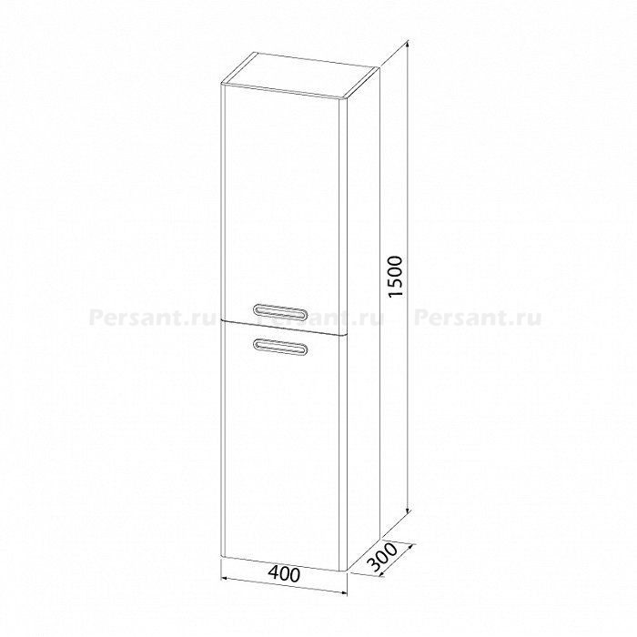 Шкаф-пенал IDDIS Brick BRI40W0i97 белый