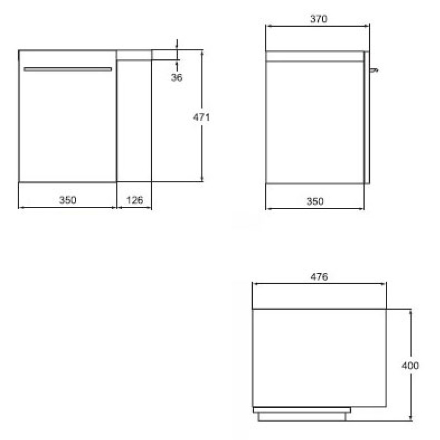 Шкаф боковой Ideal Standard Daylight K2221SV L светлый дуб