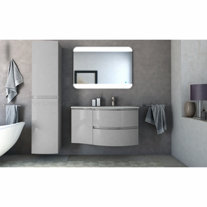 Шкаф Cezares Vague 54856 34 L grigio lucido