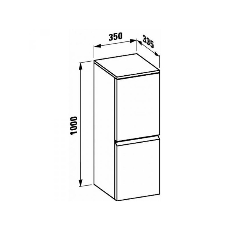 Шкаф-пенал Laufen Pro S 4.8311.2.095.423.1 венге R