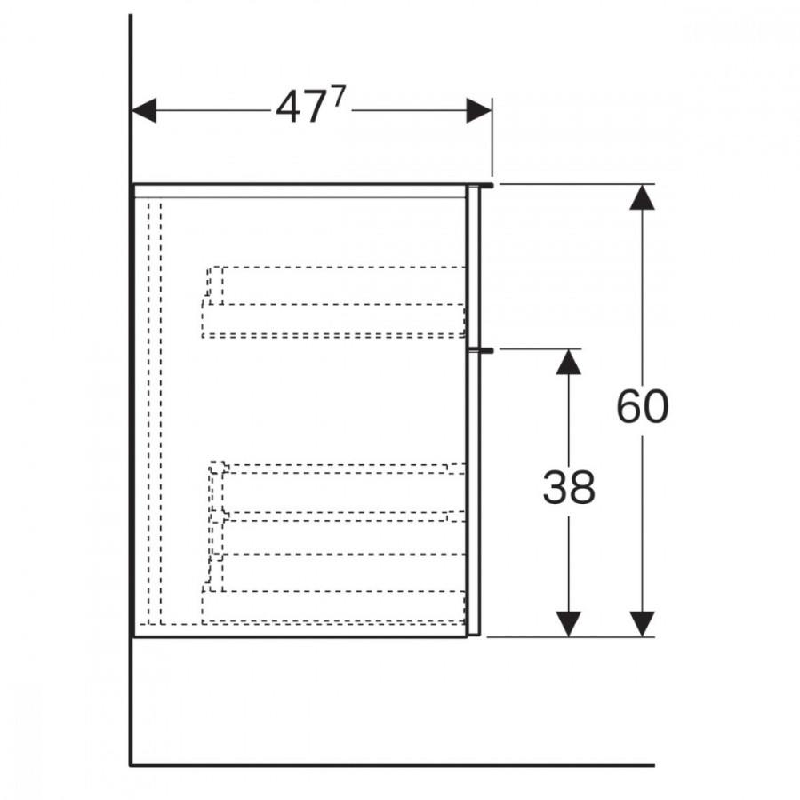 Шкаф Geberit iCon 841047000 светлый дуб