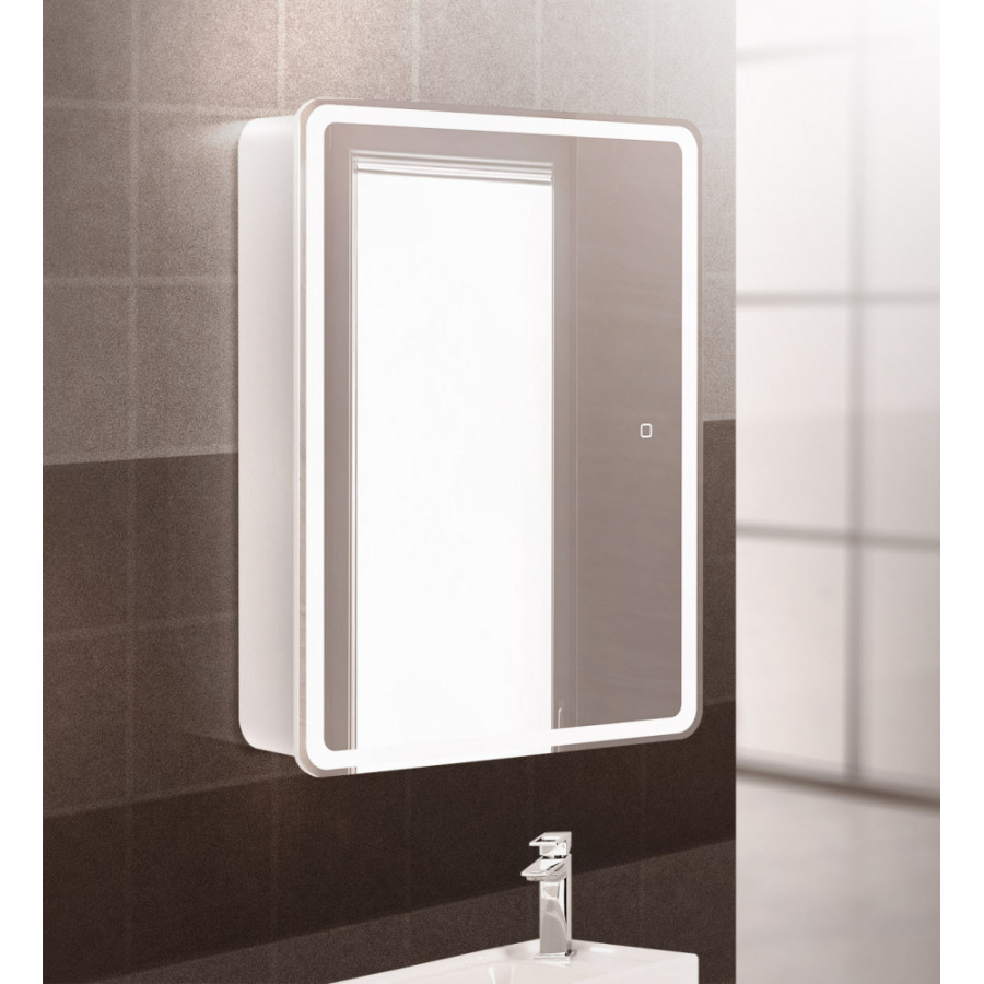 Зеркало-шкаф BelBagno Marino SPC-MAR-600/800-1A-LED-TCH 60х80 с подсветкой