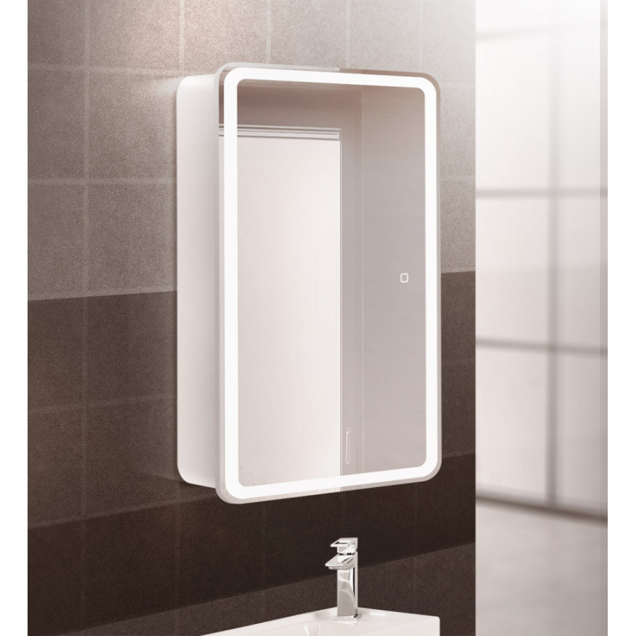 Зеркало-шкаф BelBagno Marino SPC-MAR-500/800-1A-LED-TCH 50х80 с подсветкой