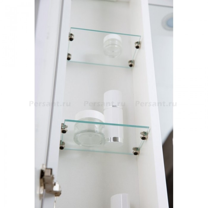 Зеркало-шкаф BelBagno Marino 100 MARINO-SPC-1000/750-2A-BL-P с подсветкой bianco lucido