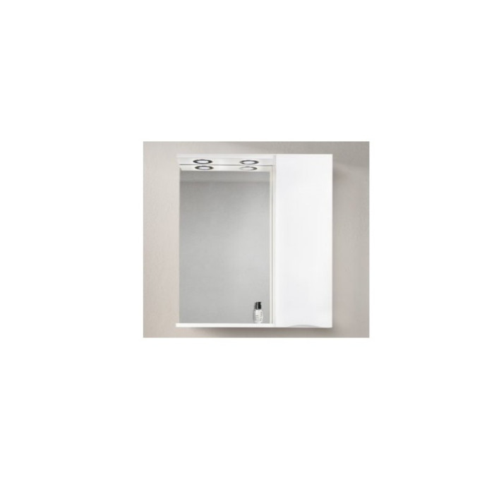 Зеркало-шкаф BelBagno Marino MARINO-SPC-800/750-1A-BL-P-R 80 bianco lucido