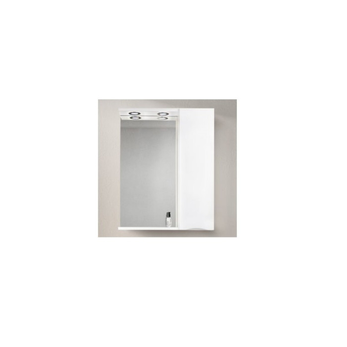 Зеркало-шкаф BelBagno Marino MARINO-SPC-600/750-1A-BL-P-R 60 bianco lucido