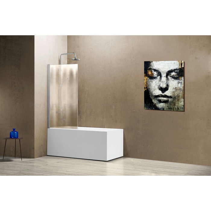 Шторка для ванны Vincea VSB-11800CH профиль хром, стекло рифленное