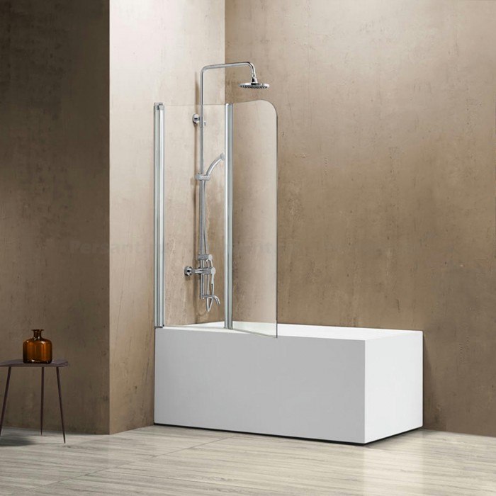 Шторка для ванны Vincea VSB-12114CL профиль хром, стекло прозрачное