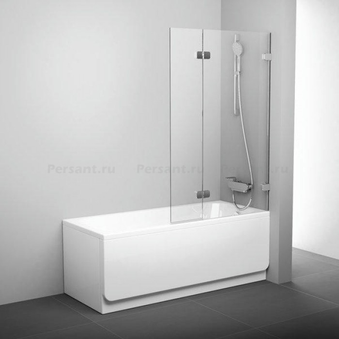 Шторка для ванны Ravak Brilliant BVS2-100 L 7ULA0A00Z1 хром+Transparent