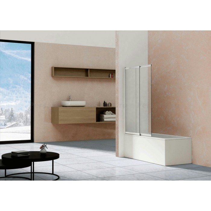 Шторка для ванны Vincea 100 VSB-1E100CL хром, прозрачное стекло