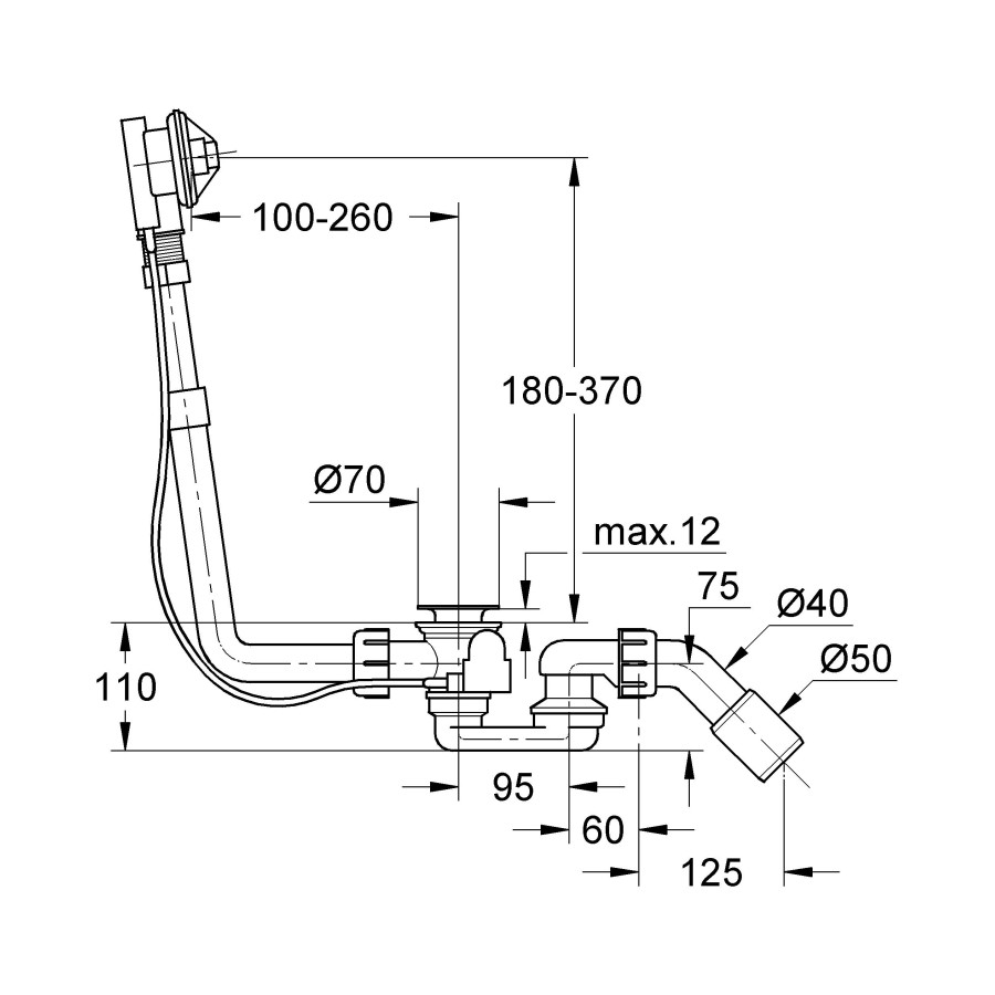 Слив-перелив Grohe Talentofill 28939000