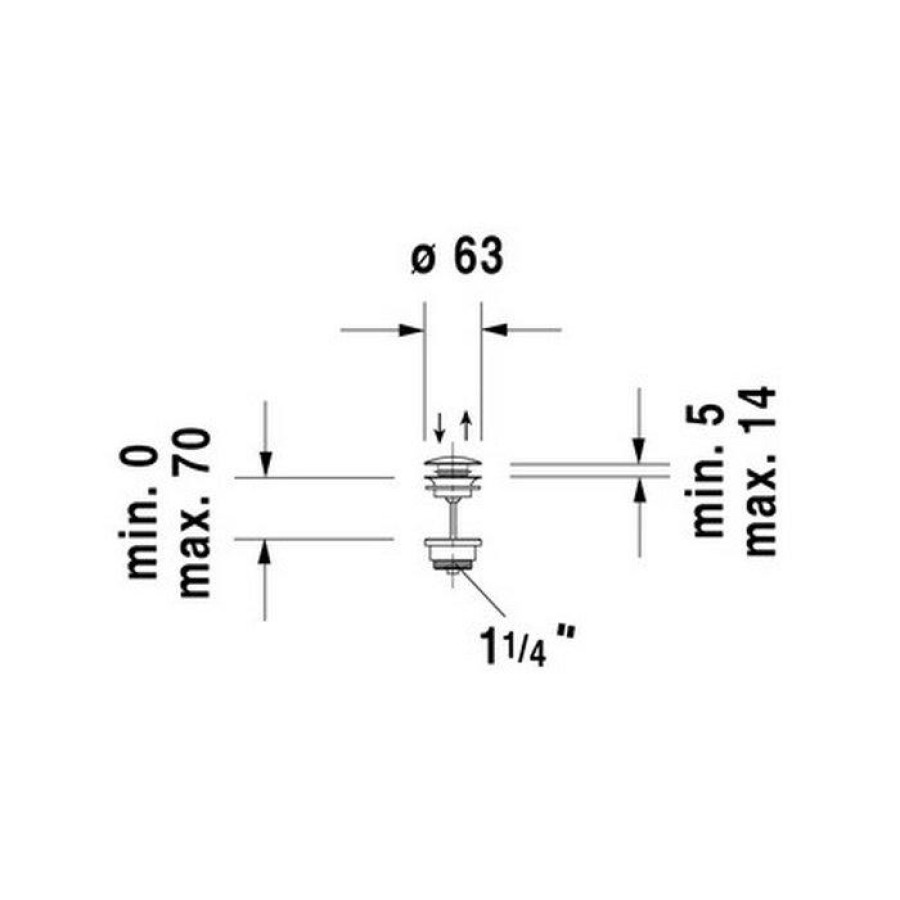 Донный клапан Duravit 50521000