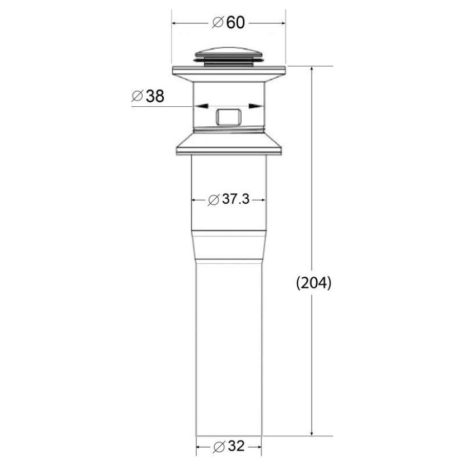 Донный клапан Cezares NOVA BB-PCU-02-IN