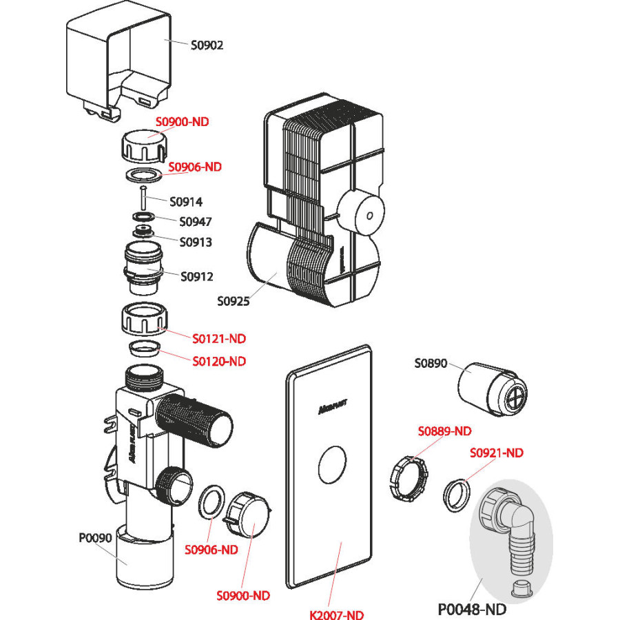 Сифон для стиральной машины AlcaPlast APS3P