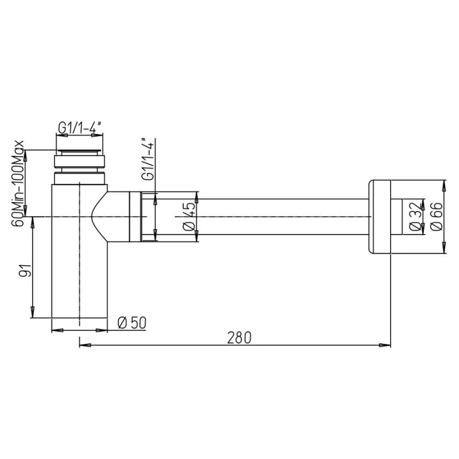 Сифон для раковины Paini Cox 78PZ849