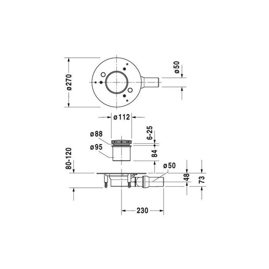 Сифон для поддона Duravit DuraPlan 790261000001000