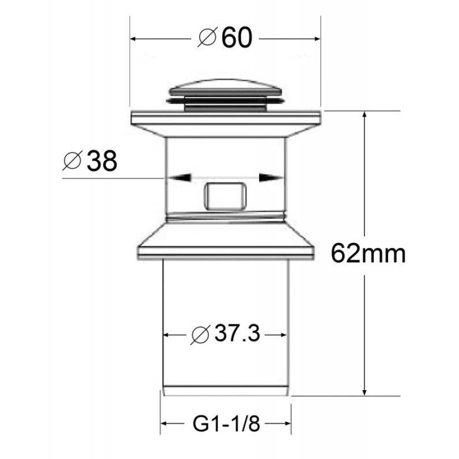 Донный клапан BelBagno BB-PCU-01-IN