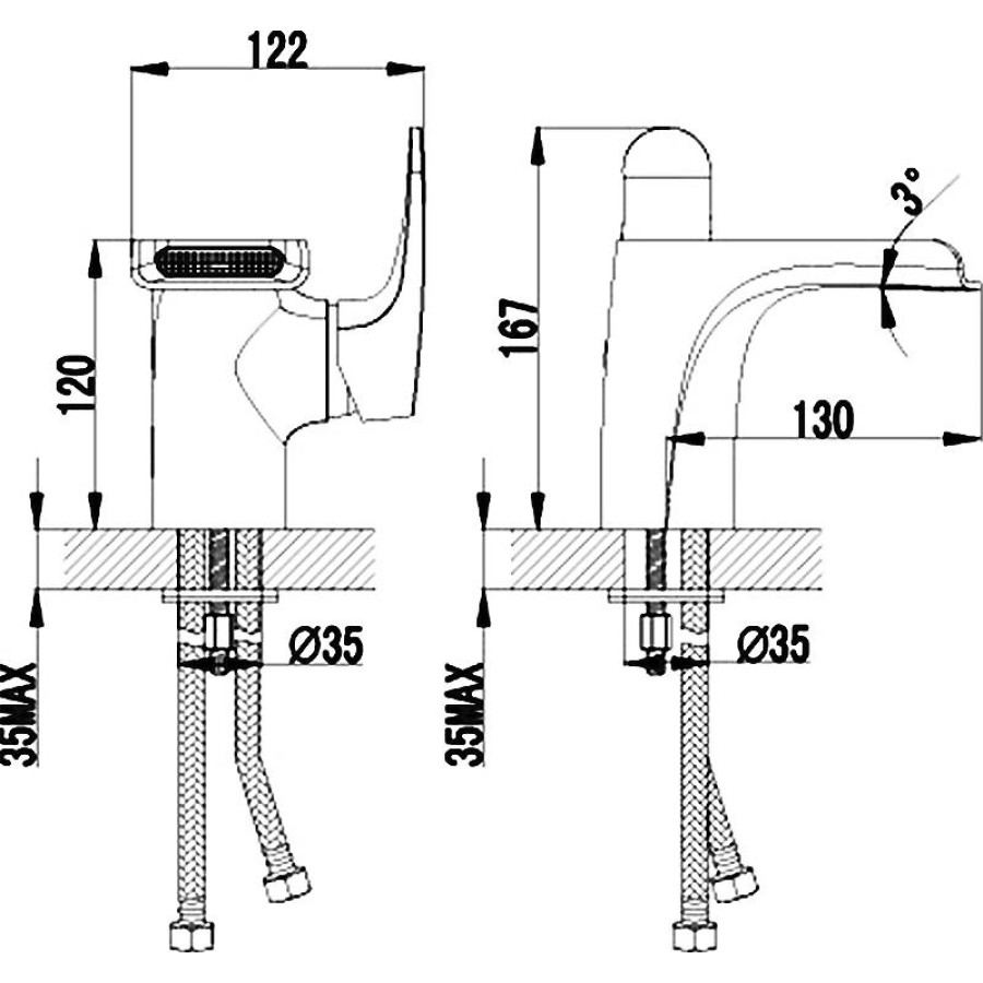 Смеситель для раковины Lemark Shift LM4346C