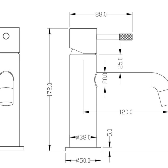 Смеситель для раковины Boheme Uno 461-MW