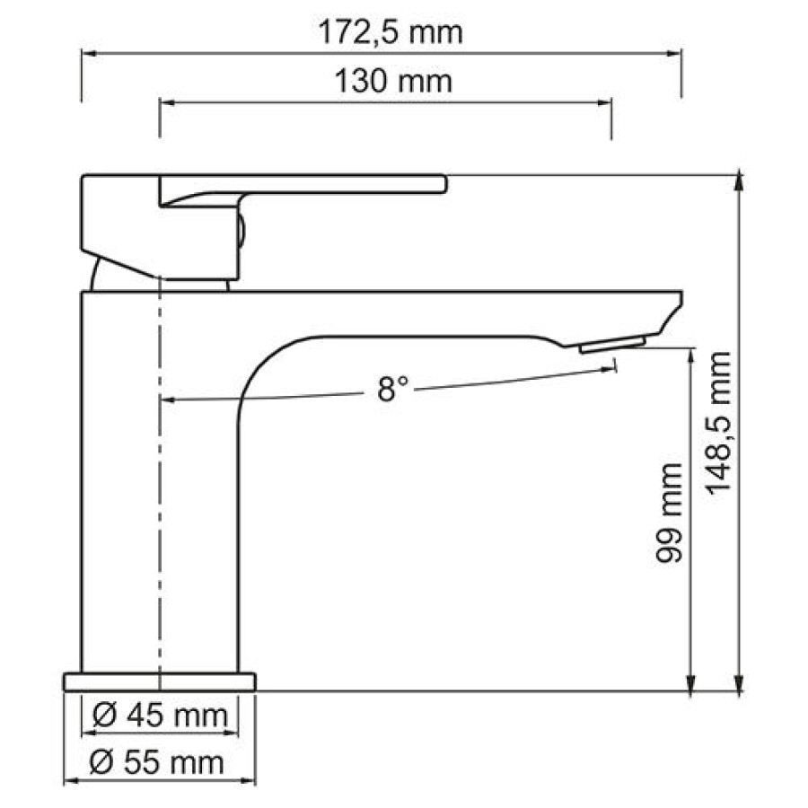 Смеситель для раковины WasserKraft Elbe 7403