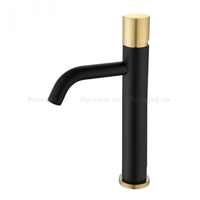 Смеситель для раковины Boheme Stick 122-BG.2 черный/золото