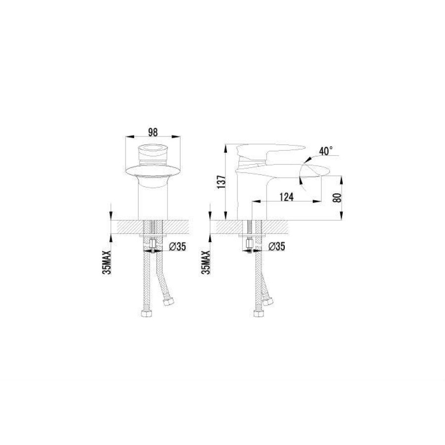 Смеситель для раковины Lemark Status LM4446C