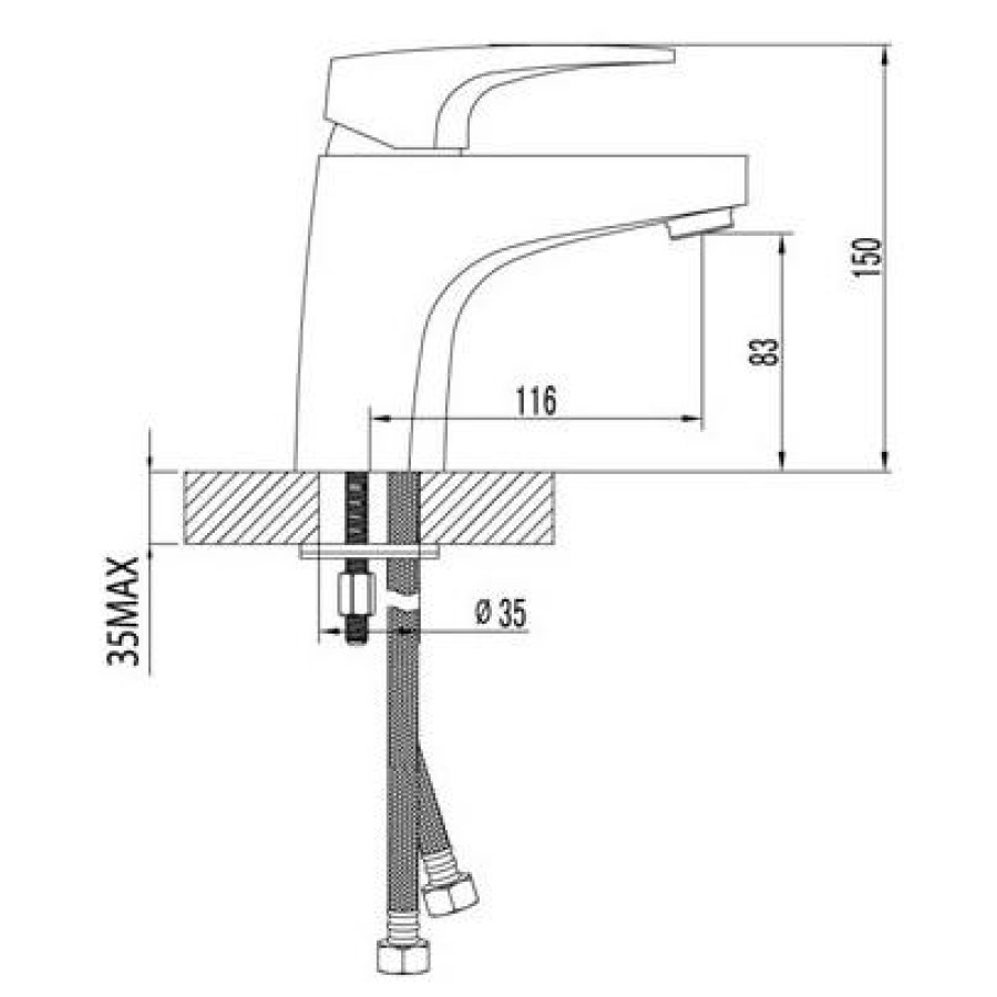 Смеситель для раковины Lemark Shift LM4306C