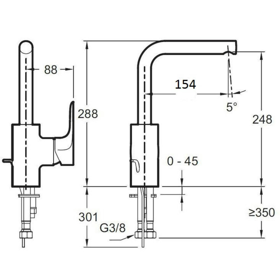 Смеситель для раковины Jacob Delafon ALEO E72278-CP