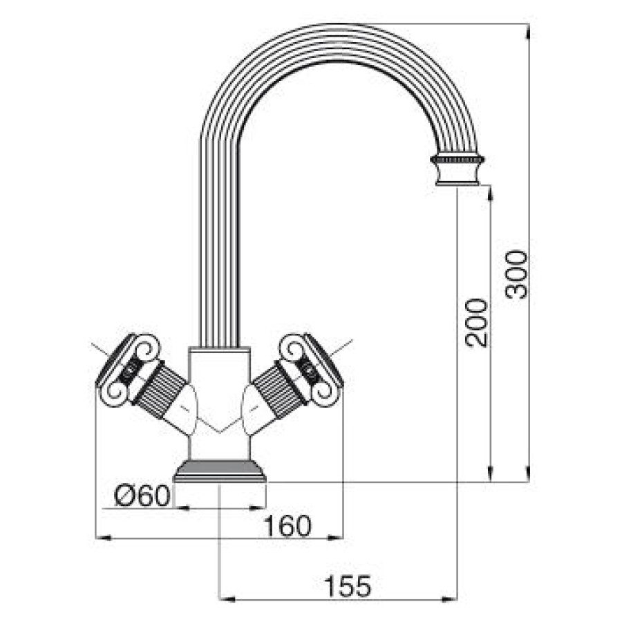 Смеситель для раковины Cezares Olimp OLIMP-LS2-02-M