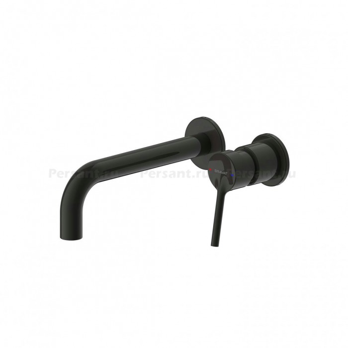 Смеситель для раковины Bravat P8461217BW-ENG  встраиваемый, черный матовый