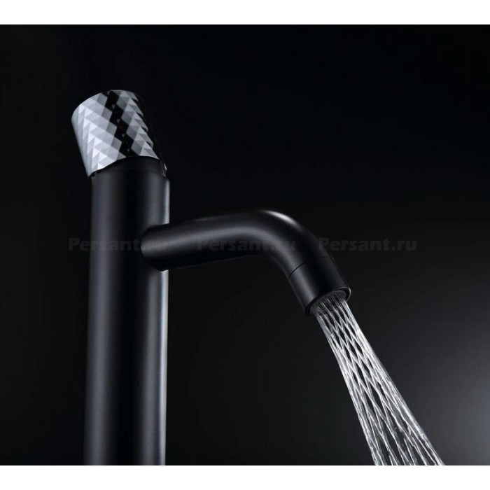 Смеситель для раковины Boheme Stick 121-BCR.2 черный/хром