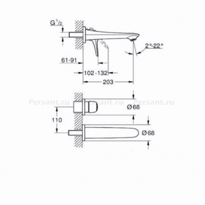 Смеситель для раковины Grohe Eurostyle 2015 19571LS3 белый/хром