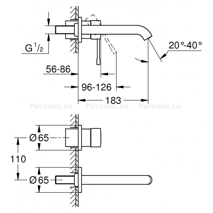 Смеситель для раковины Grohe Essence 19408001 хром