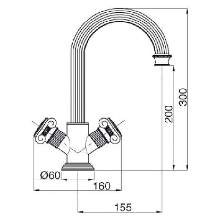 Смеситель для раковины Cezares Olimp OLIMP-LS2-02-Sw