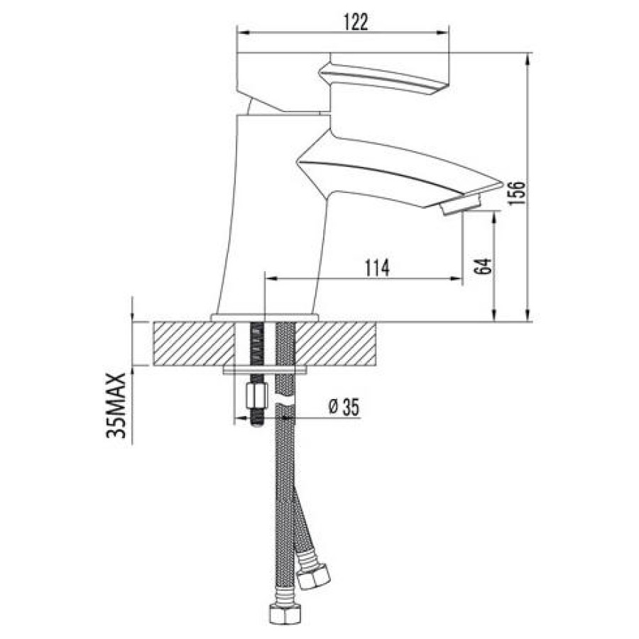 Смеситель для раковины Lemark Atlantiss LM3206C